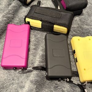 Pink, Black, and Yellow Stun Guns
